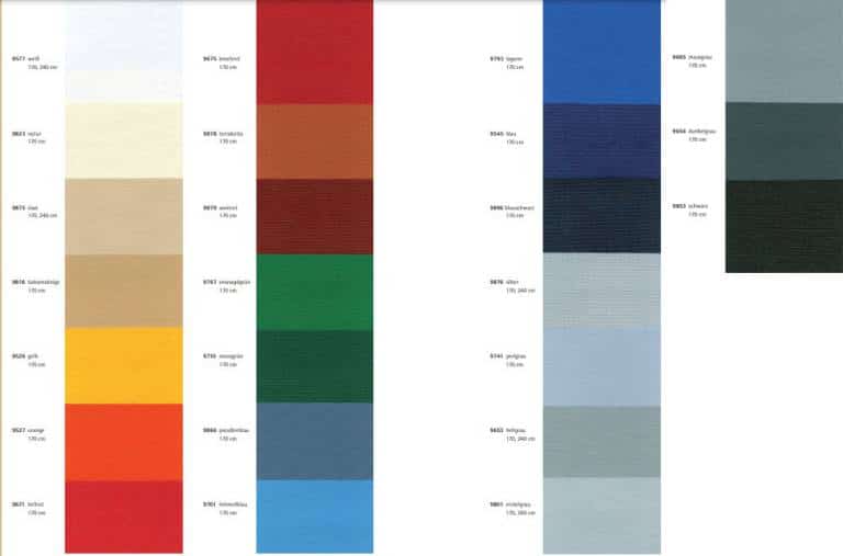 European Yurt colors