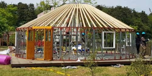 Steel and Wooden Yurts