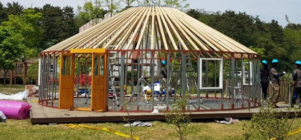 Steel and Wooden Yurts